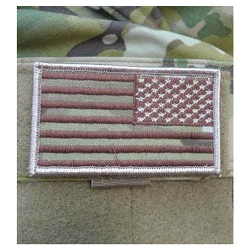 MILITARY RANGE nášivka vlajka USA reversní MULTICAM VELCRO