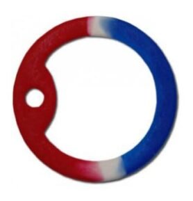 Tišítka na US známky MODRÁ-BÍLÁ-ČERVENÁ pár