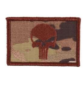 MILITARY RANGE nášivka LEBKA PUNISHER velcro MULTICAM