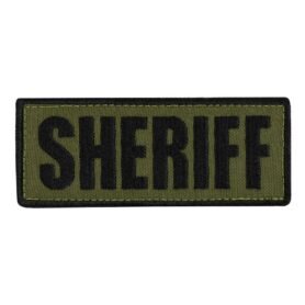 CONDOR OUTDOOR nášivka SHERIFF 12,7 x 5 cm ČERNÁ