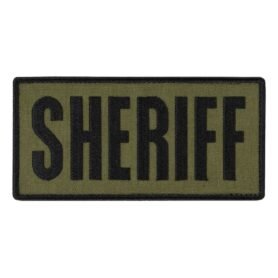 CONDOR OUTDOOR nášivka SHERIFF 15,2 x 7,6 cm ČERNÁ