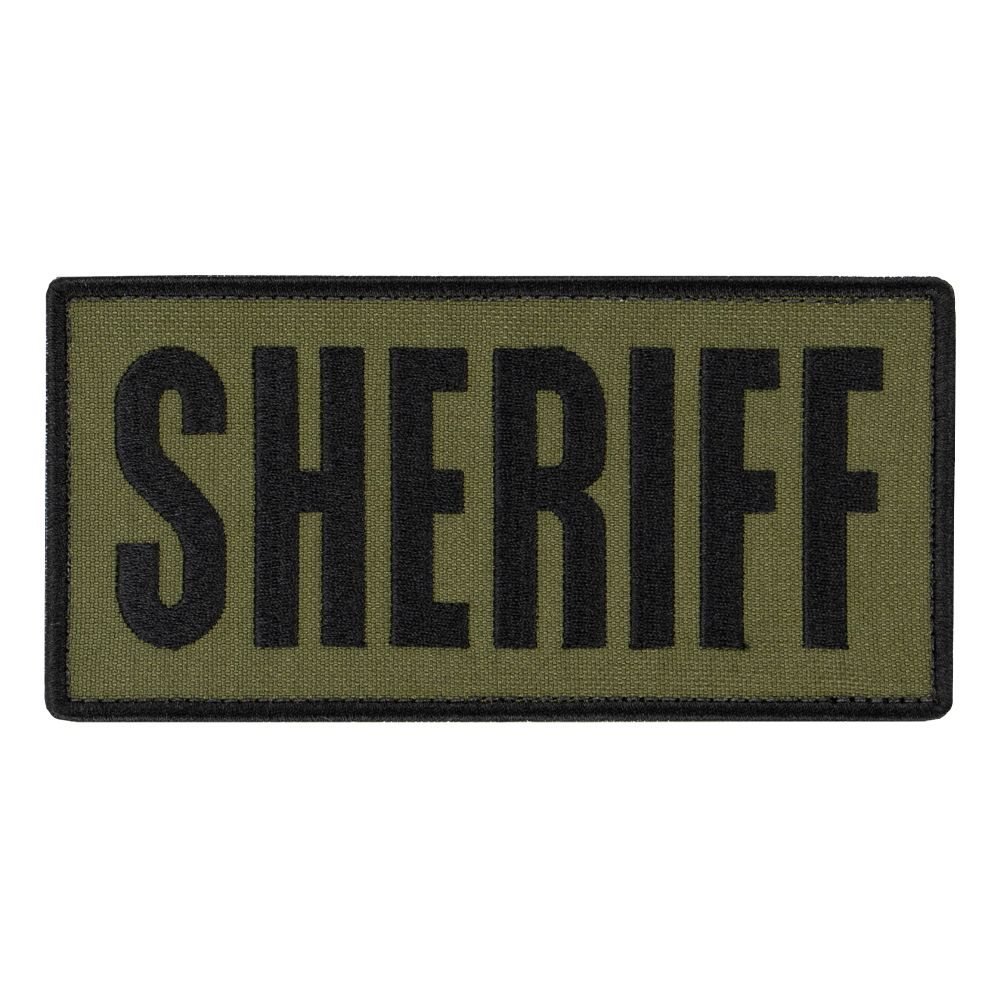 CONDOR OUTDOOR nášivka SHERIFF 15,2 x 7,6 cm ČERNÁ