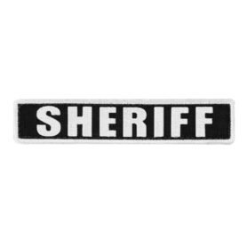 CONDOR OUTDOOR nášivka SHERIFF 12,7 x 2,5 cm BÍLÁ