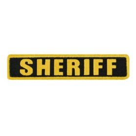 CONDOR OUTDOOR nášivka SHERIFF 12,7 x 2,5 cm ŽLUTÁ