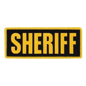 CONDOR OUTDOOR nášivka SHERIFF 12,7 x 5 cm ŽLUTÁ
