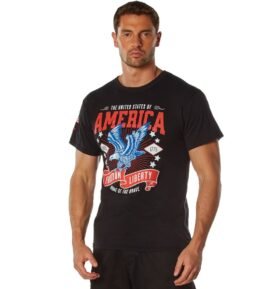 Triko FREEDOM & LIBERTY krátký rukáv ČERNÉ vel. XL