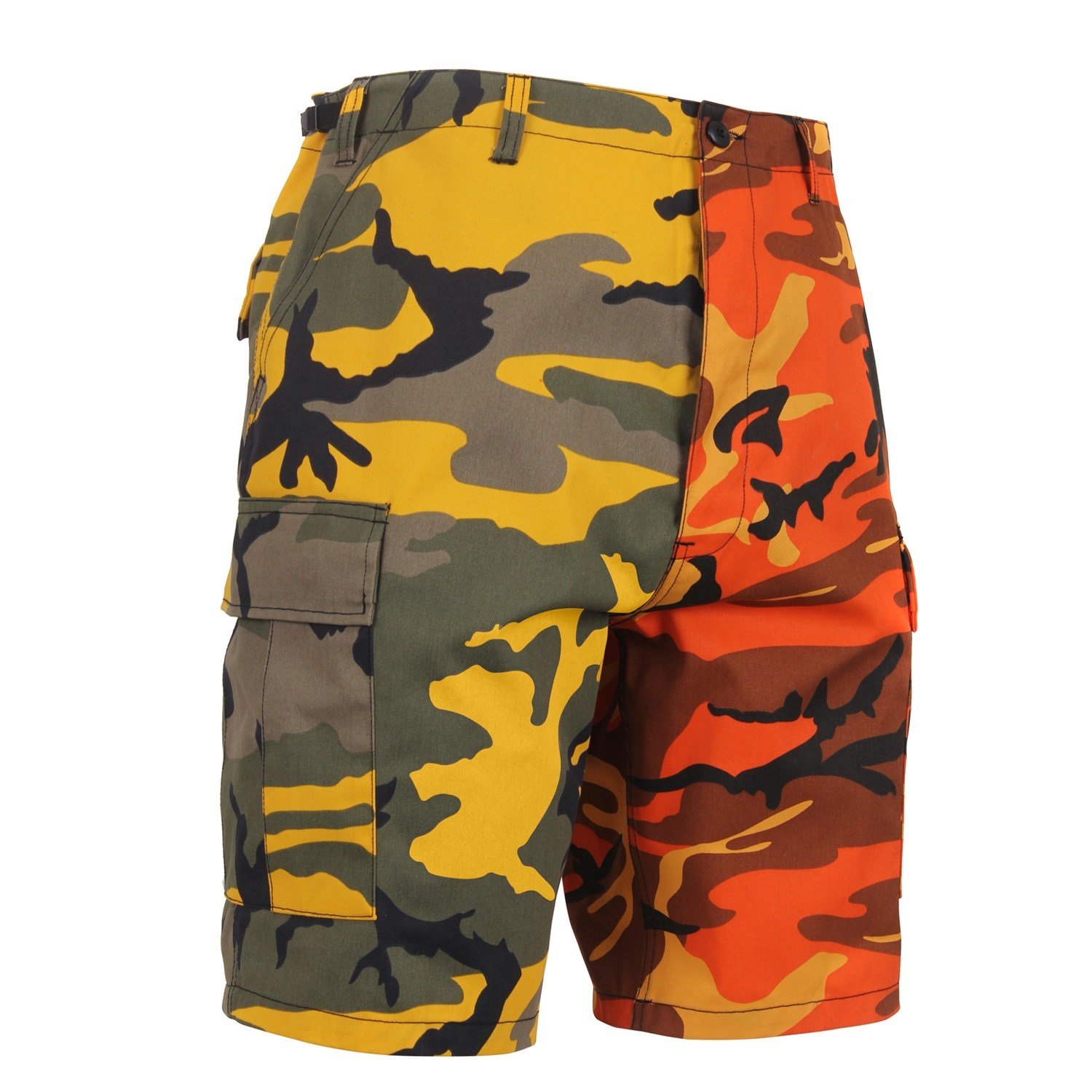 Kraťasy dvoubarevné BDU YELLOW/ORANGE CAMO vel. XS