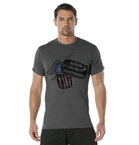 Triko HONOR RESPECT REMEMBER ŠEDÉ vel. S