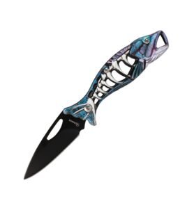 Albainox nůž zavírací FISHING MODRÝ