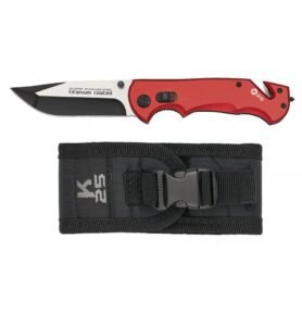 K25 nůž zavírací 18757 hladké ostří ČERVENÝ