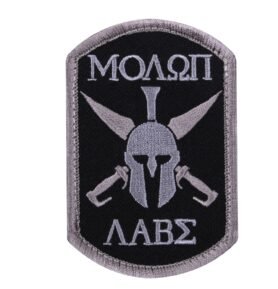 ROTHCO nášivka MOLON LABE velcro ČERNÁ