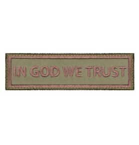 ROTHCO nášivka IN GOD WE TRUST velcro