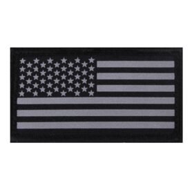 ROTHCO nášivka REFLEXNÍ vlajka USA velcro ČERNÁ