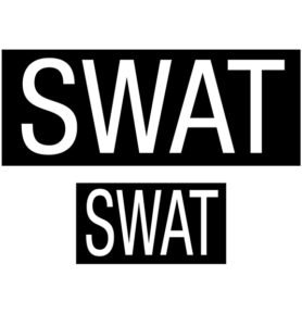 ROTHCO nášivka SWAT velcro 2 rozměry v balení ČERNÁ