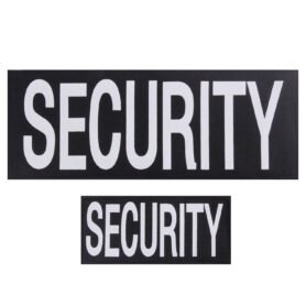 ROTHCO nášivka SECURITY 2 ks ČERNÁ s bílým potiskem VELCRO