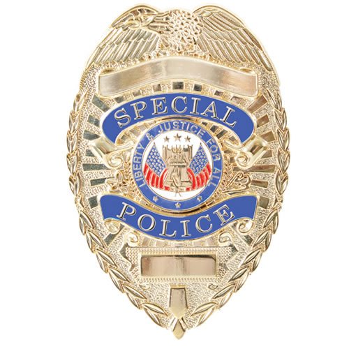 ROTHCO odznak DELUXE SPECIAL POLICE ZLATÝ