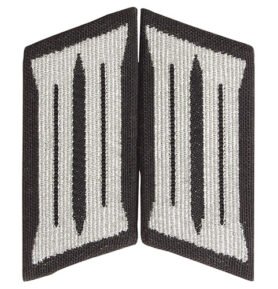 Výložka NVA SOLDAT - VOJÍN - ČERNÁ