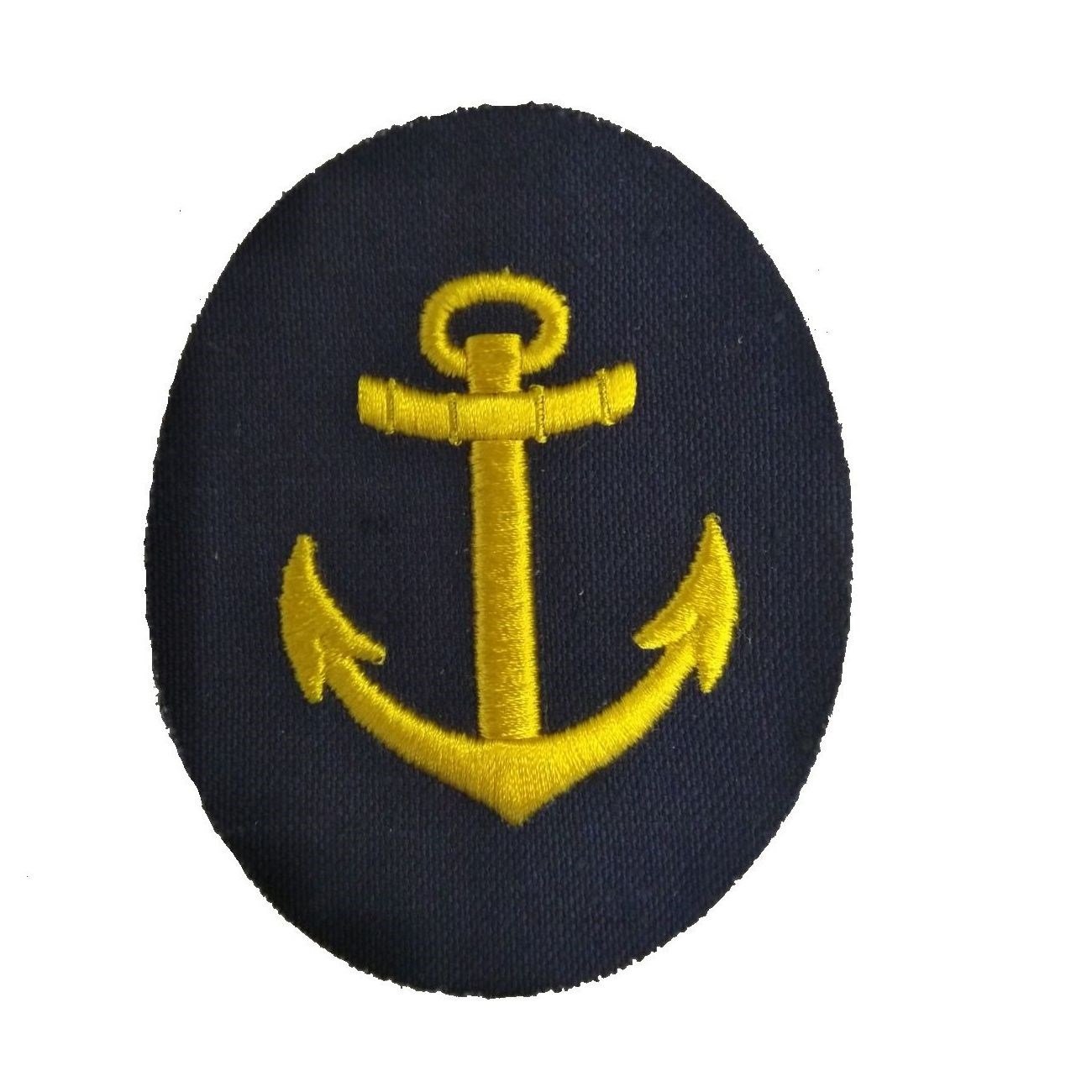 Nášivka námořních jednotek NVA Maat ovál s kotvou MODRÁ