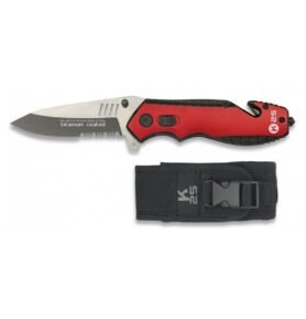 K25 nůž zavírací ZÁCHRANÁŘ 19704 ČERVENO/ČERNÝ
