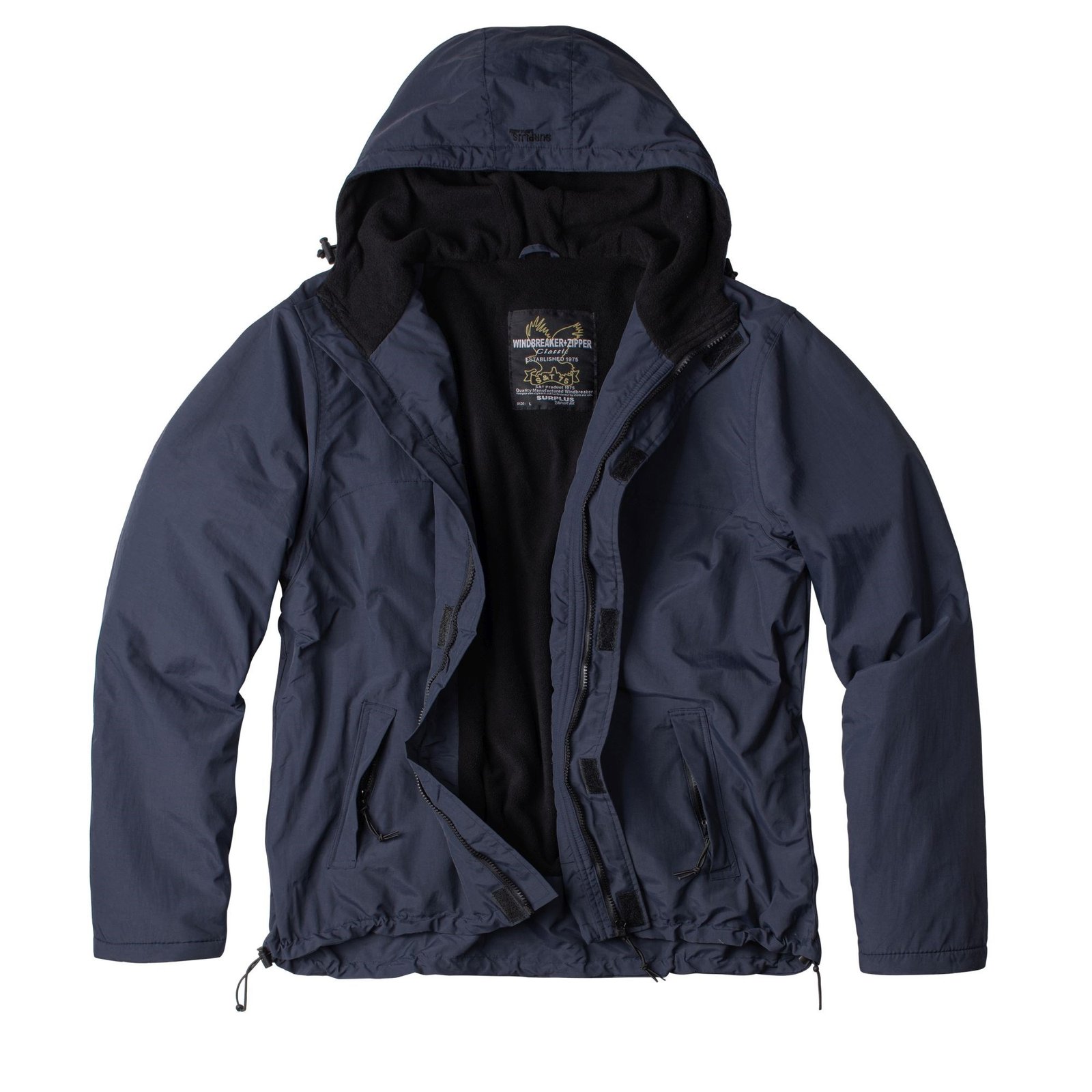 Bunda WINDBREAKER ZIPPER MODRÁ NAVY vel. S