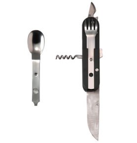 FOSCO příbor KOMBI 5v1 s pouzdrem ČERNÝ