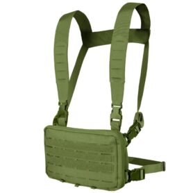 CONDOR OUTDOOR vesta taktická STOWAWAY CHEST RIG ZELENÁ