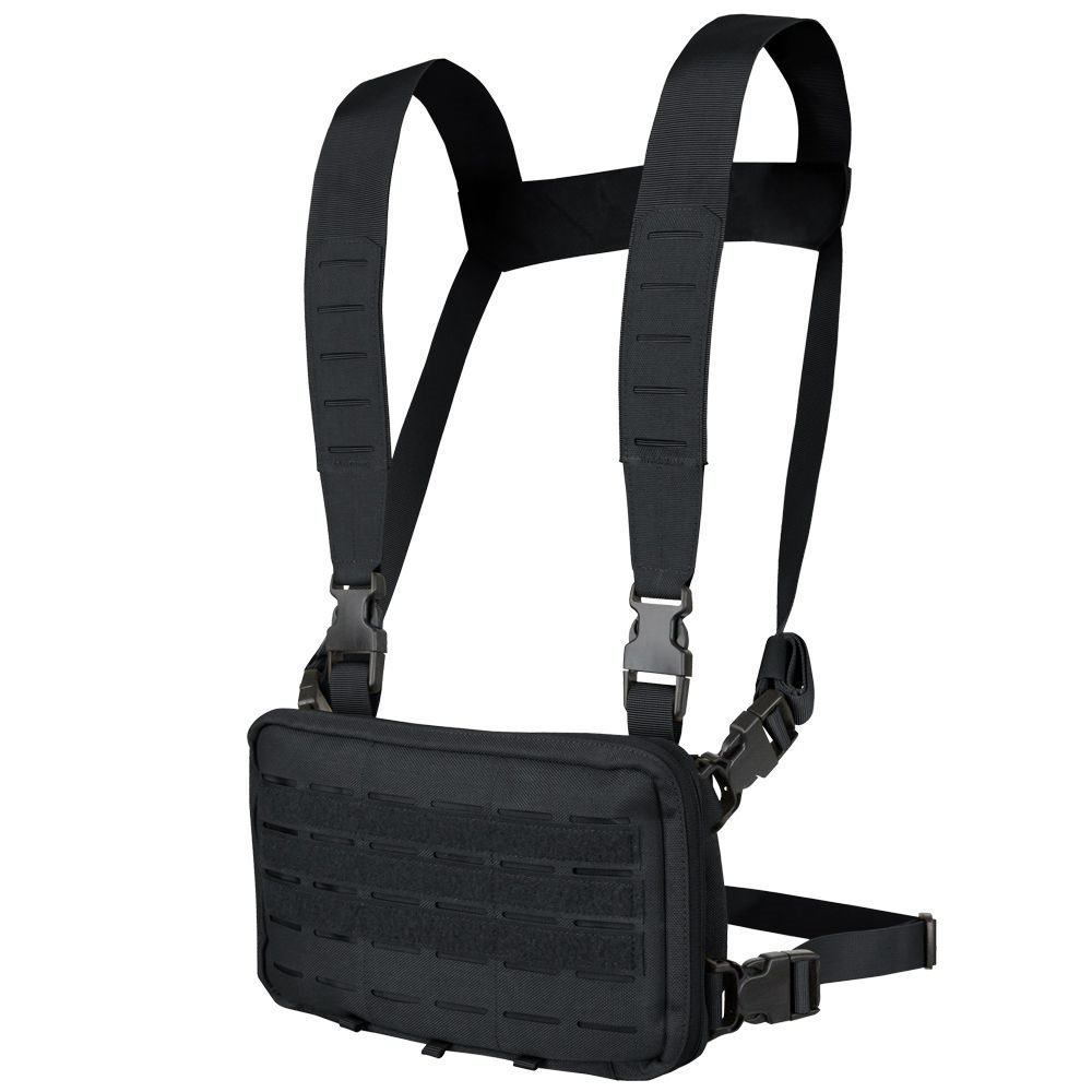 CONDOR OUTDOOR vesta taktická STOWAWAY CHEST RIG ČERNÁ