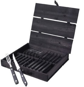 Gense Steakové příbory Old Farmer Black 12 ks