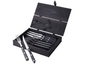 Gense Steakové příbory Old Farmer Black 8 ks