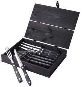 Gense Steakové příbory Old Farmer Black 8 ks