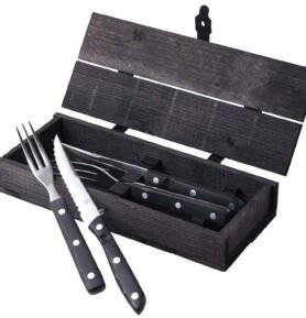 Gense Steakové příbory Old Farmer Black 4 ks