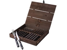 Gense Steakové příbory Old Farmer Classic 12 ks Dřevo/Ocel