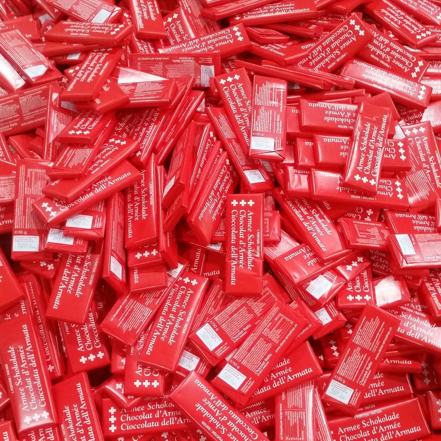 Čokoláda švýcarská Armee Schokolade 50g