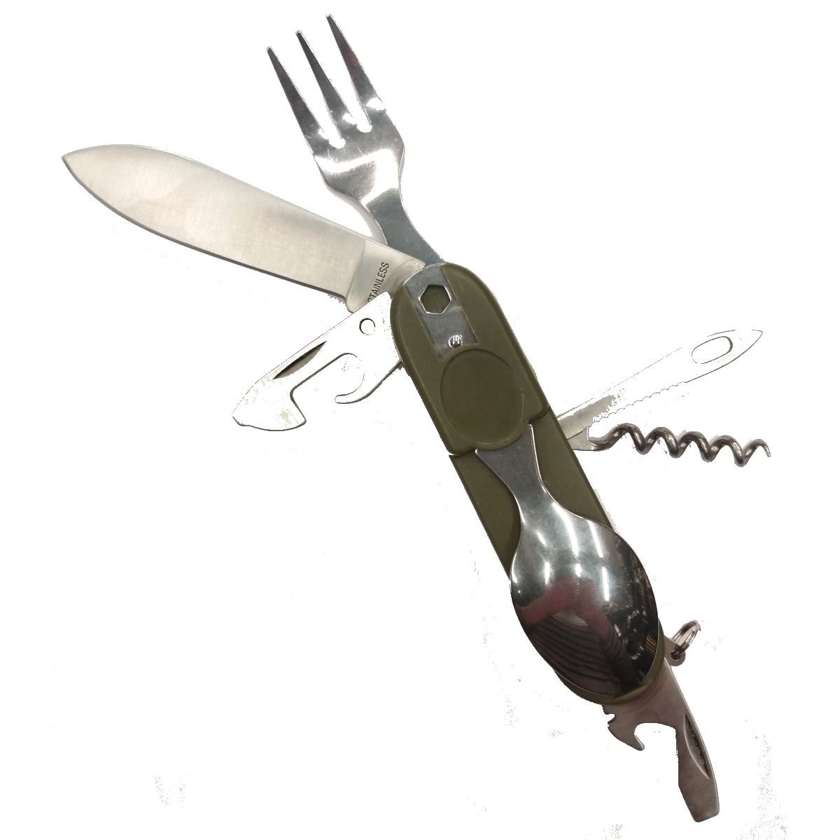 ROTHCO příbor skládací 11 v 1 ZELENÝ