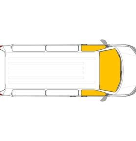 CARBEST Vnitřní termoclona pro Nissan NV300,  Renault Trafic, Opel Vivaro Varianta: Renault Trafic II/NissanNV300/Opel Vivaro A, 2002 - 2014