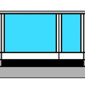Přední stěna stanu Thule RESIDENCE G3 Montážní výška: 2,15-2,74 m - S, M, L, XL, Šířka markýzy: 3,00 m
