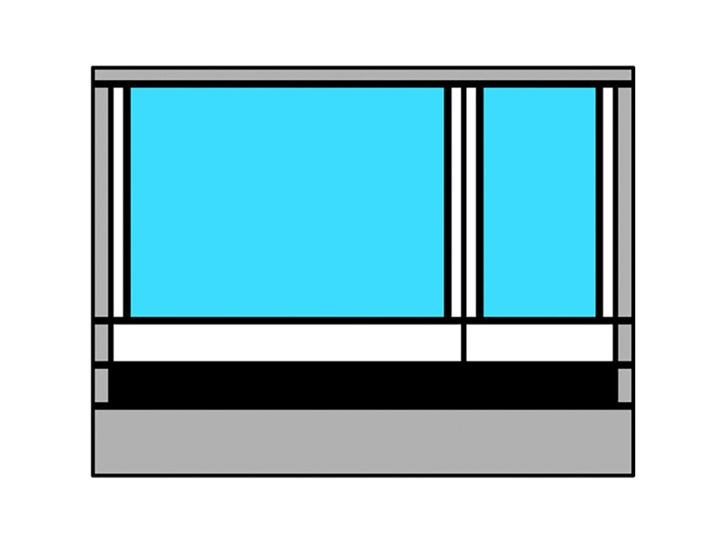 Přední stěna stanu Thule RESIDENCE G3 Montážní výška: 2,75-3,10 m - XXL, XXL, Šířka markýzy: 3,00 m