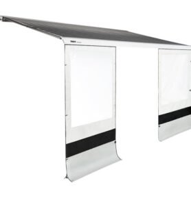 Přední stěna Thule RAIN BLOCKER G2 FRONT Montážní výška markýzy: 225 - 304 cm - M, L, XL, XXL, Délka předního panelu: 1,7 m