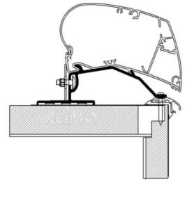 Adaptér pro montáž markýzy Thule Omnistor na střechu Varianta: Omni.Adap Střecha Fendt 5,0 m