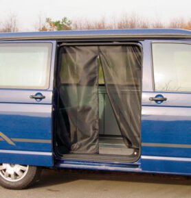 Moskytiéra Carbest pro posuvné dveře a zadní dveře pro vozy MB Sprinter, VW T3, T4, T5, T6 Rok výroby od: 2010, Umístění ve vozidle: Posuvné dveře, Typ vozu: VW T5/T6 Multivan, Caravelle a Startline
