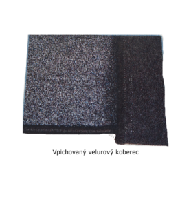 Podlahová rohož Carbest do kabiny řidiče pro Mercedes Benz Sprinter a Volkswagen LT/Crafter Varianta: MB Sprinter/VW Crafter, 2006-2018, Velurová vpichovaná rohož Plus