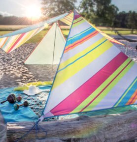 Sluneční plachta BENT "Zip-Canvas" Varianta: Sluneční plachta Karibik trk