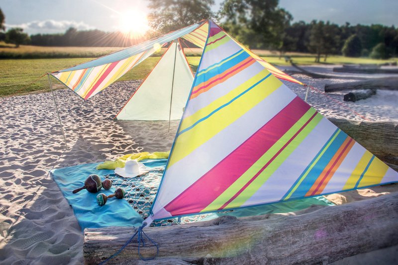 Sluneční plachta BENT "Zip-Canvas" Varianta: Sluneční plachta Karibik trk