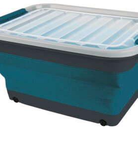 CAMP4 Úložný box 30l skládací s víkem a kolečky Varianta: Skládací box 45l, skládací