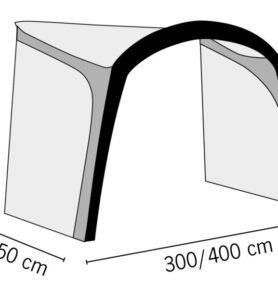 REIMO TENT Sluneční clona Playa Air 300 & 400 Caravan Varianta: Šíře 300 cm