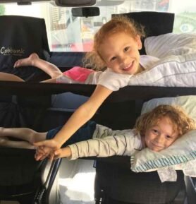 REIMO Dvojlůžko kabiny Cabbunk pro otočná sedadla Varianta: Dvojlůžko - VW Caddy, VW T4/T5/T6, Mercedes Viano/Vito/Mettris, Ford Transit Custom, Renault Trafic