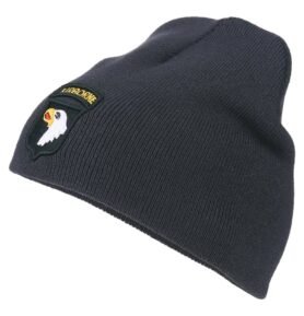 FOSTEX čepice 101st AIRBORNE pletená TMAVĚ ŠEDÁ