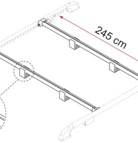FIAMMA Příčná tyč pro střešní nosiče 41100
