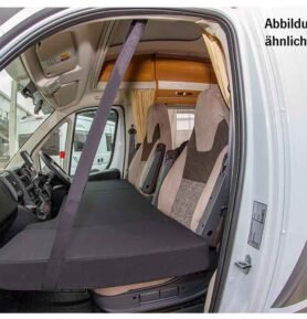 Postel CampSleep s pravostranným řízením z kabiny Fiat Ducato, MB Sprinter
