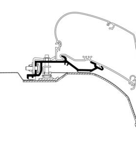 Adaptér pro Markýzu Thule Omnistor 6002 / 6900, ploché provedení